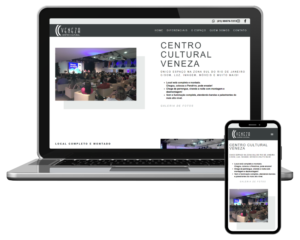 Centro Cultural Veneza - Cliente da AceleradoraDigital.com.br